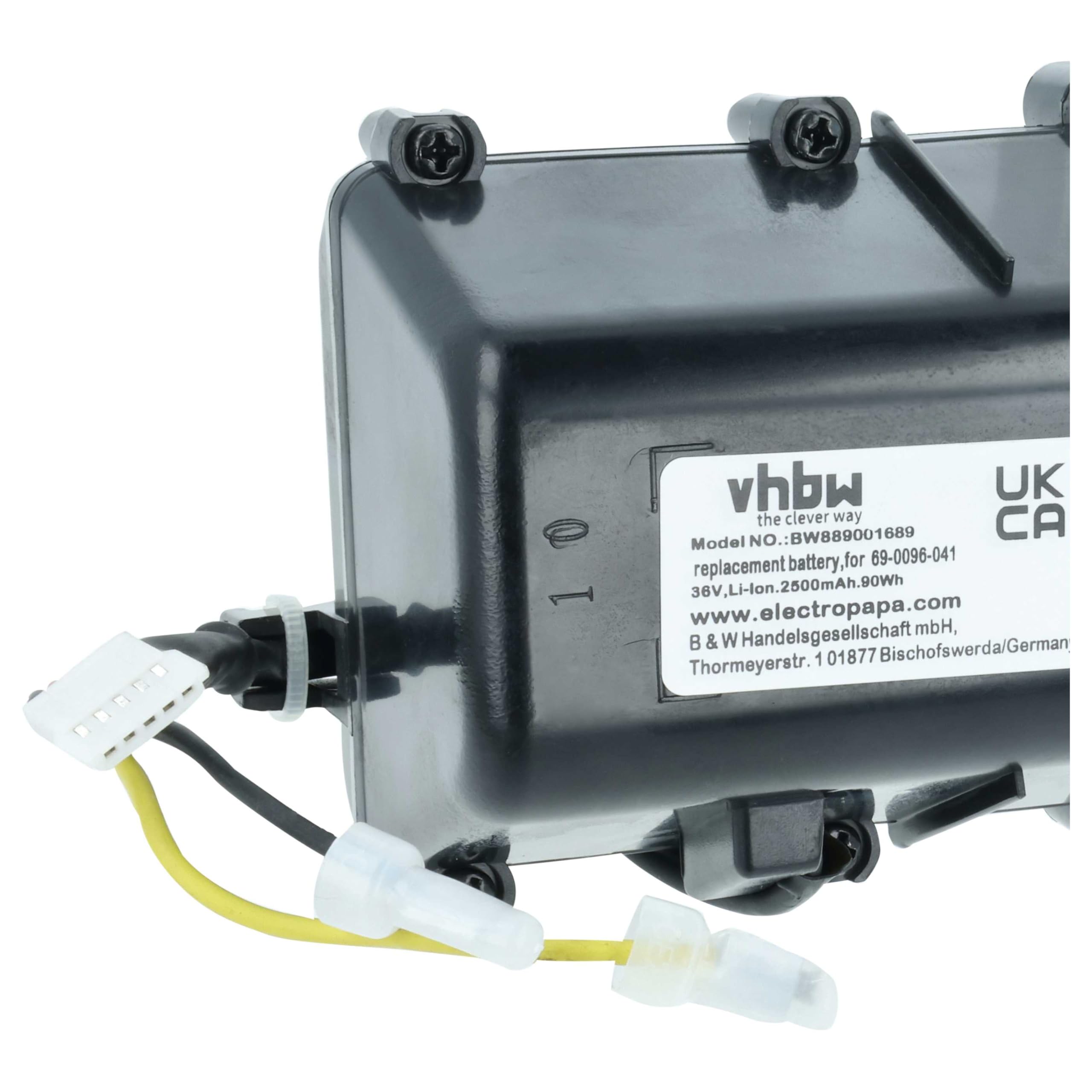 vhbw Akumulator kompatybilny z odkurzaczem Bissell 2554, 2590, 2593, 2596, CrossWave 2551 (2500 mAh, 36 V, litowo-jonowy)