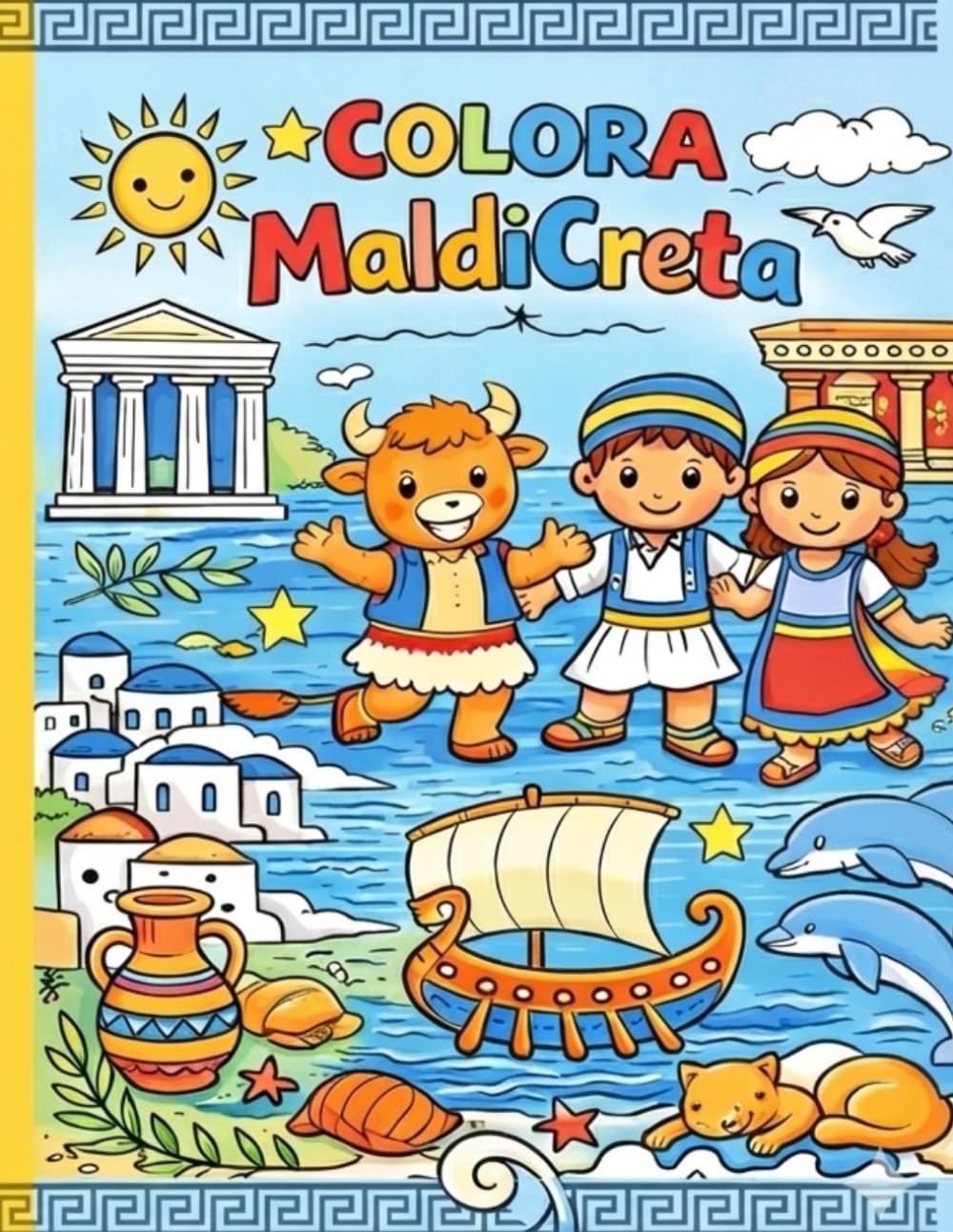 Colora Maldicreta: Un viaggio da colorare tra Creta e la Grecia