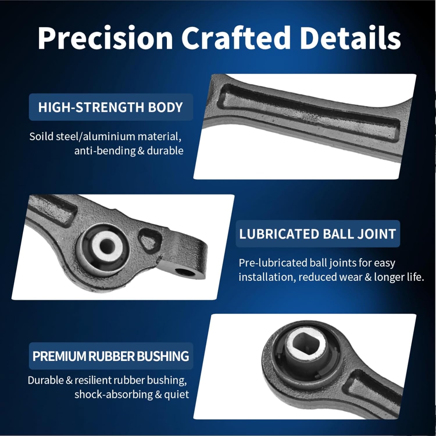 [2pcs] Front Lower Rearward Control Arm Compatible With 2011-2019 Chrysler 300 Dodge Challenger Charger (Fits RWD Only) K642193