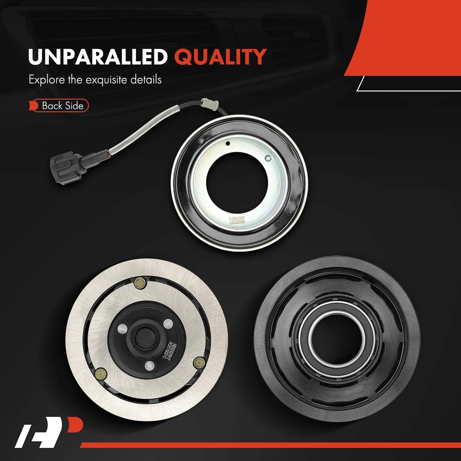 A-Premium A/C Compressor Clutch Kit Compatible with Nissan Frontier 2005-2015, 2.5L 4.0L, Xterra 2005-2014, 4.0L & Suzuki Equator 2009-2012, 4.0L