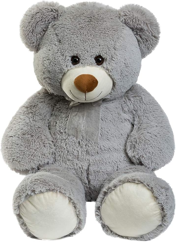 HollyHOME HollyHOME Teddy Bear Plush Giant Teddy Bears Stuffed Animals Teddy Bear Love 36 inch Grey