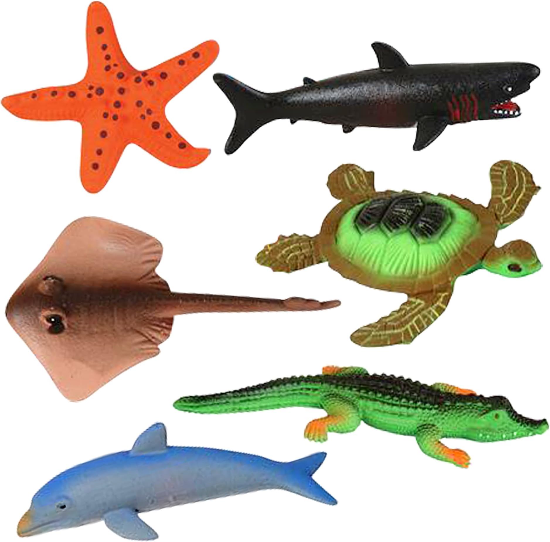 Growing Sea Animals 6 Different Water Expanding Sea Creatures| Grows 6X Larger | Amazing Sensory Jelly-Like Toy | Fun & Educational Gift for Boys & Girls.