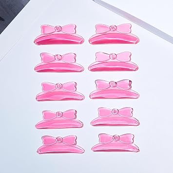 PERMANIA Lash Lift Rods, Self-Adhesive Super Soft 10 Pcs/5 Sizes Cute Bow Styles Lash Shields Extreme Eyelash Curler
