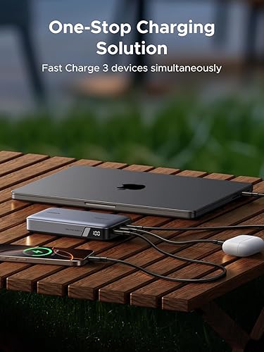 Miniatura 3 de UGREEN Cargador portátil Nexode de 100 W, 20000 mAh, cargador portátil USB C de 3 puertos PD3.0, pantalla digital, compatible con MacBook Pro,