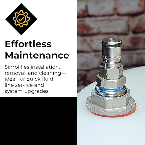 Miniatura 37 de MiniBrew Mamparo sin soldadura NPT EZ de 1/2 pulgada con juntas EPDM para elaboración casera (paquete de 3)