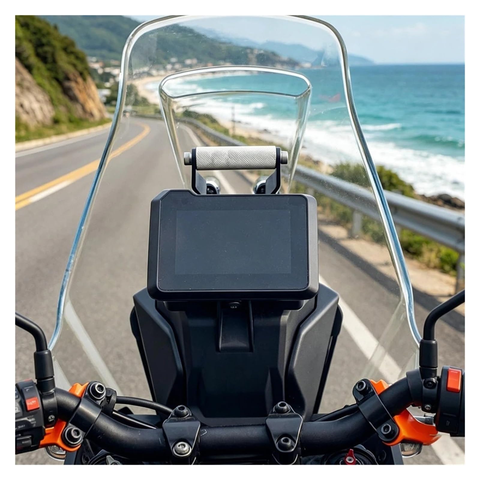 Soporte para teléfono de Moto para 390 para Aventura X Soporte de Montaje GPS navegación para Motocicleta para 390ADV/X(Amarillo)