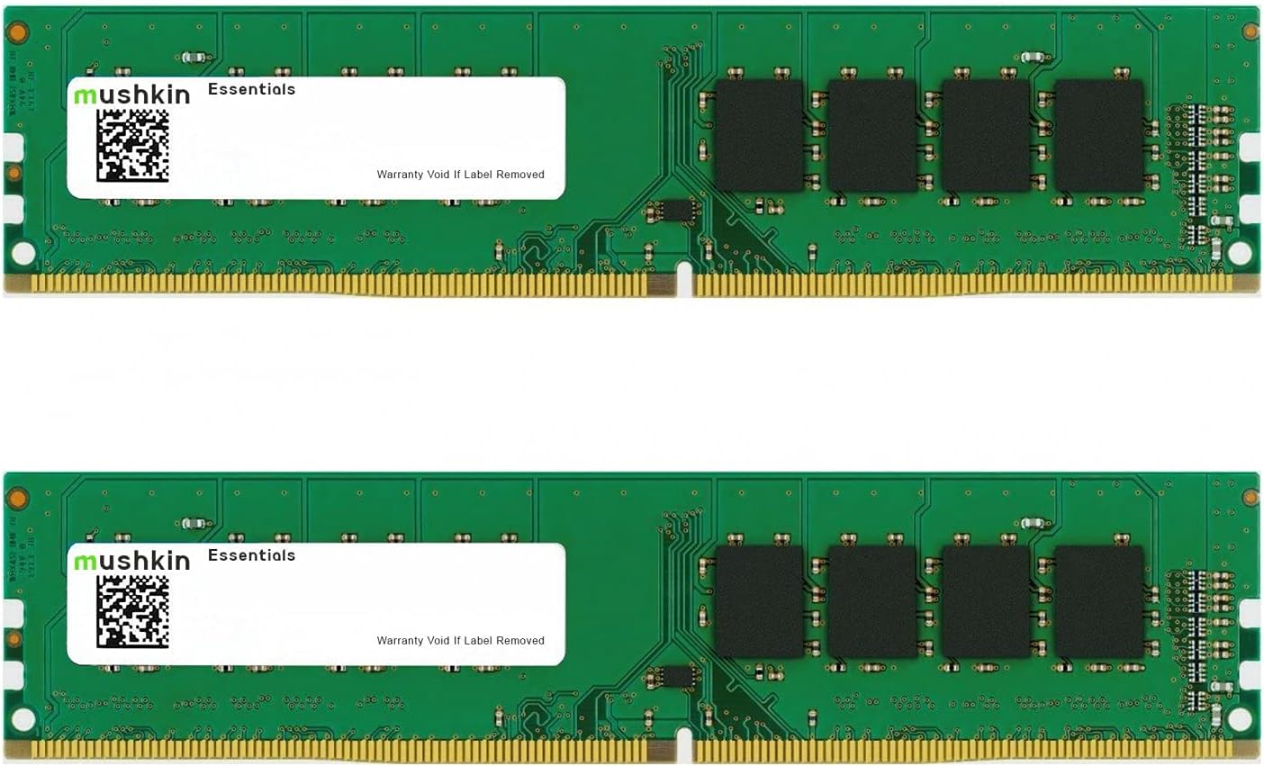 Mushkin Essentials – DDR4 Desktop DRAM – 16GB (2x8GB) UDIMM Memory Kit – 2933MHz (PC4-23400) CL-21 – 288-pin 1.2V PC RAM – Dual-Channel – Low-Voltage – (MES4U293MF8GX2) Mushkin Essentials – DDR4 Desktop DRAM – 16GB (2x8GB) UDIMM Memory Kit – 2933MHz (PC4-23400) CL-21 – 288-pin 1.2V PC RAM – Dual-Channel – Low-Voltage – (MES4U293MF8GX2)