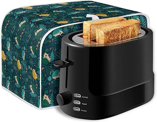 Miniatura 238 de Funda para horno con estampado de galaxia, protector de máquina de pan de cocina, cubierta para tostadora de 2 rebanadas de gato lunar para el Gato