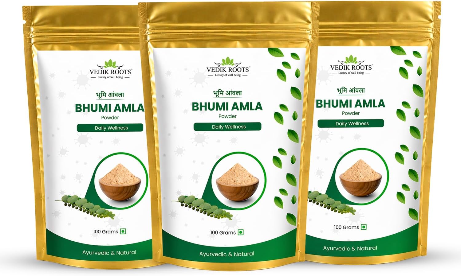 Bhumi Amla Powder/Churn - Organic and Pure Ingredient Extract for Healthy Liver Functioning and Digestive Strength Enriched with Essential Nutrients
