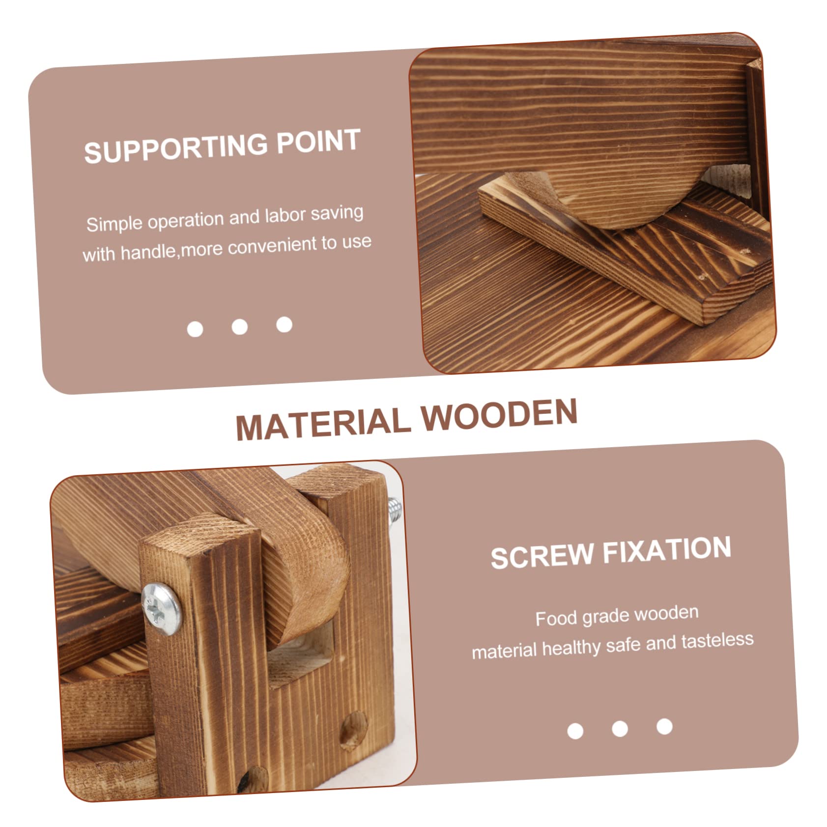 Luxshiny Practical Dumpling Wrapper Mold Made of Wood Easy Dumpling Maker for Kitchen Gadget Enthusiasts