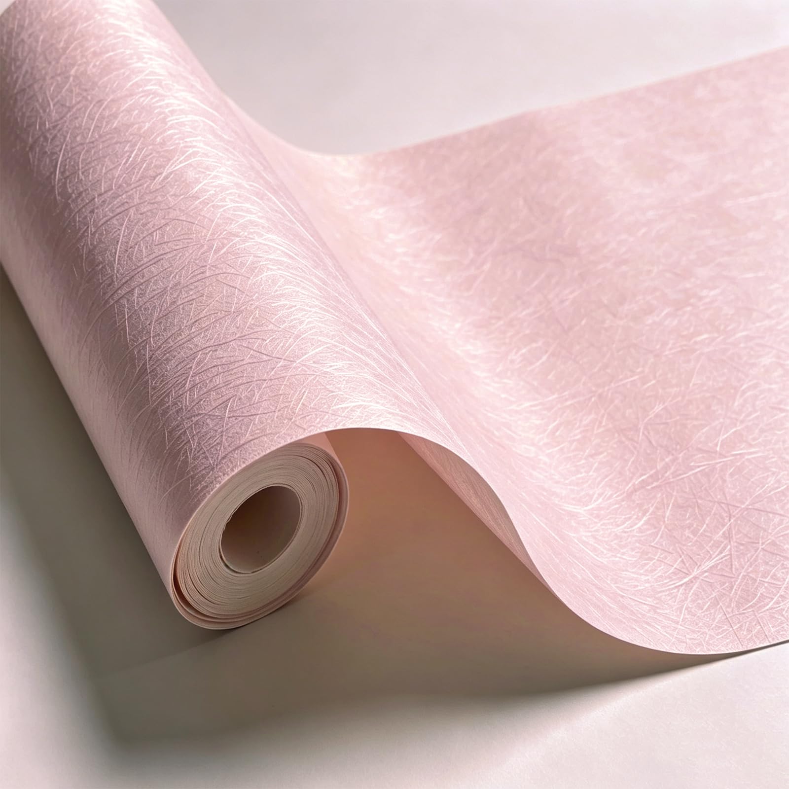 Carta da Parati Impermeabile Minimalista Moderna Arredo Pareti Soggiorno TV Rimovibile Facile da Pulire Decorativo Fondo Parete, Pink, 60cmx10m