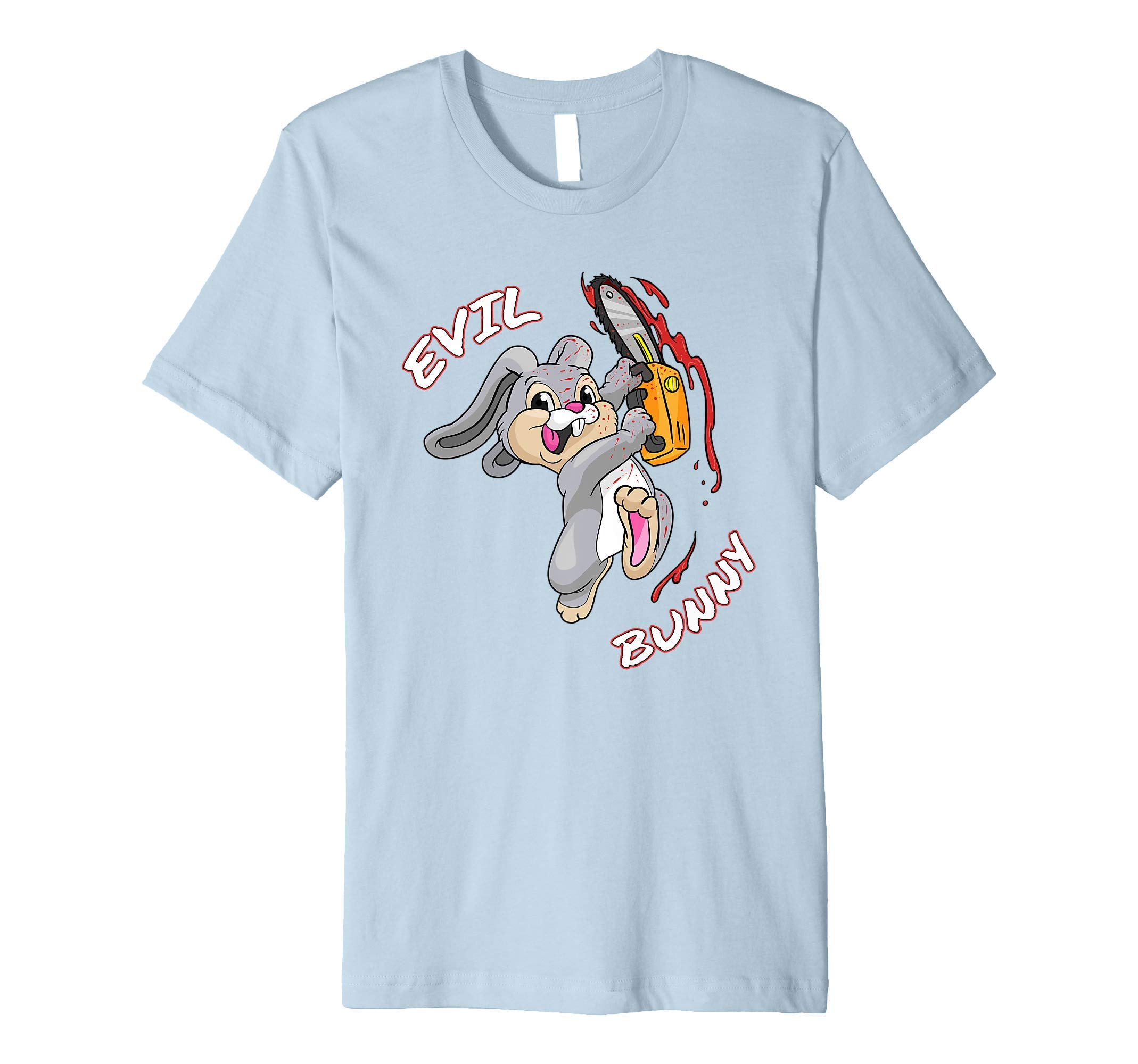 Amazon.com: Evil Bunny Shirt Halloween funny Bad Rabbit Killer Premium T- Shirt : Clothing, Shoes \u0026 Jewelry