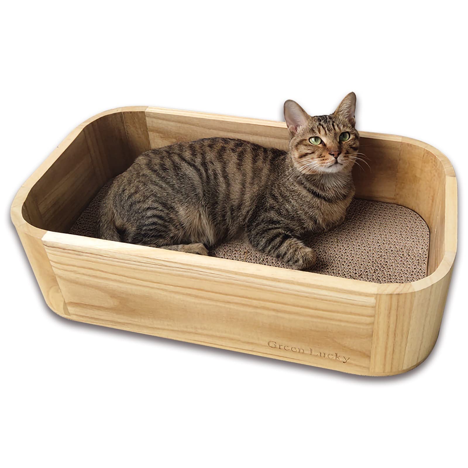 Amazon.co.jp: 猫 爪とぎ 猫 爪研ぎ 木製 寝床 猫 つめとぎ