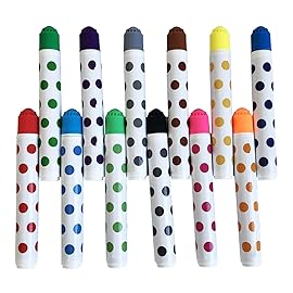 Yuanhe Bingo Daubers 12 Pack in Mixed Colors, Dot Art Markers,Bingo Markers