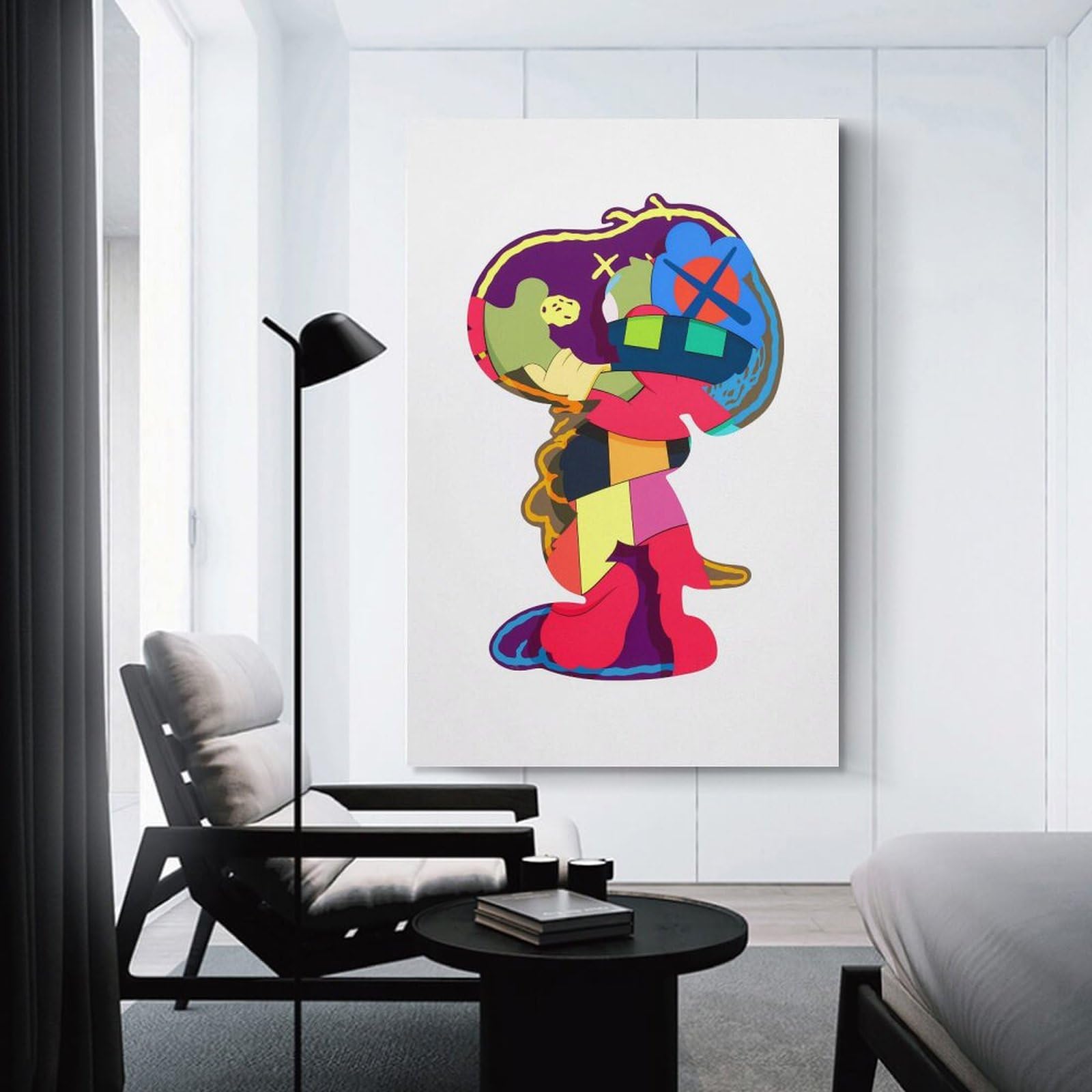 Kaws スヌーピー 絵 Amazon co jp アートパネル KAWS Snoopy カウズ 