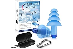 Hearprotek Airplane Ear Pressure Relief Earplugs - Blue