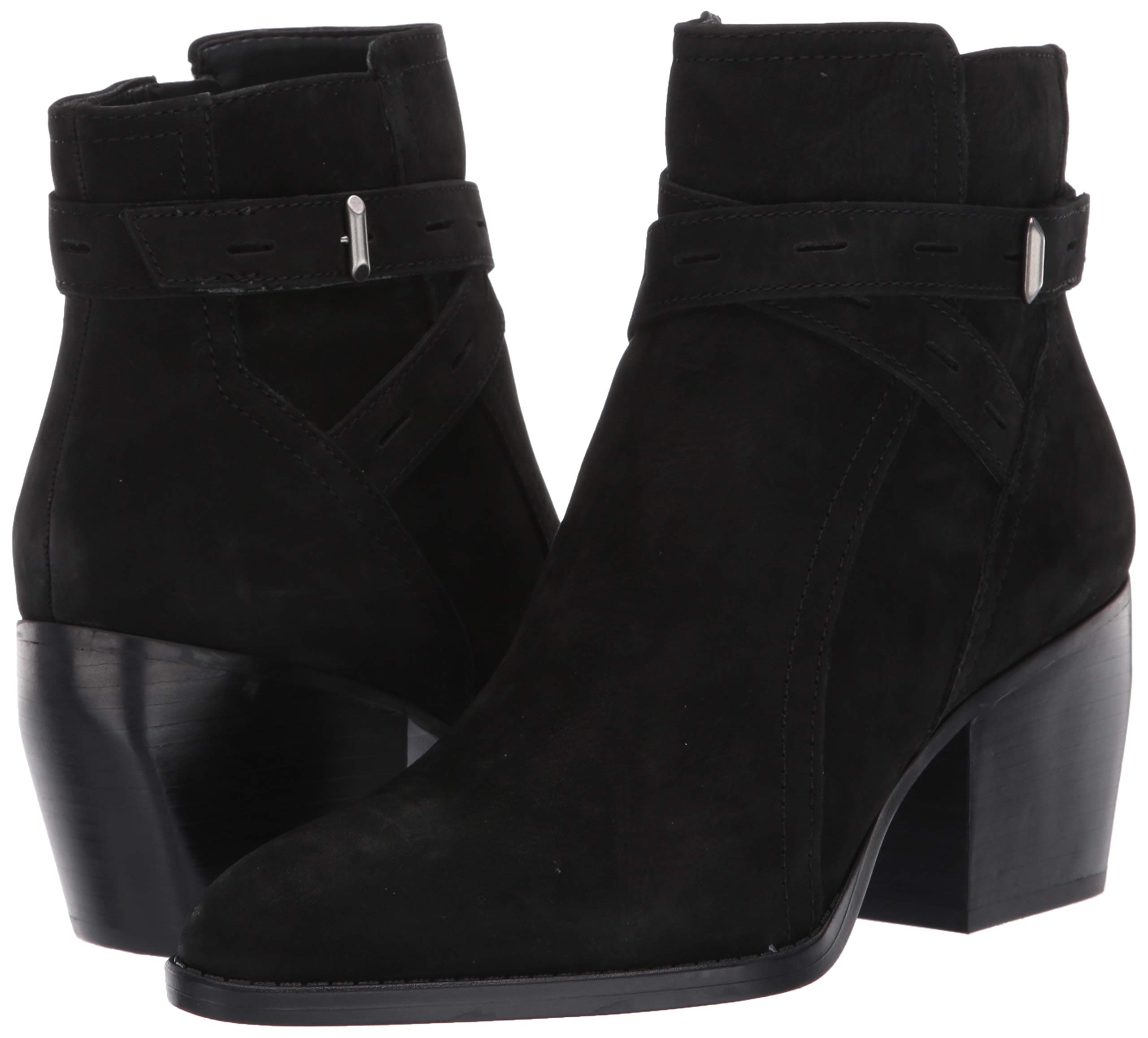 Naturalizer Fenya Stiefelette für Damen, schwarzes Nubukleder, 43 EU