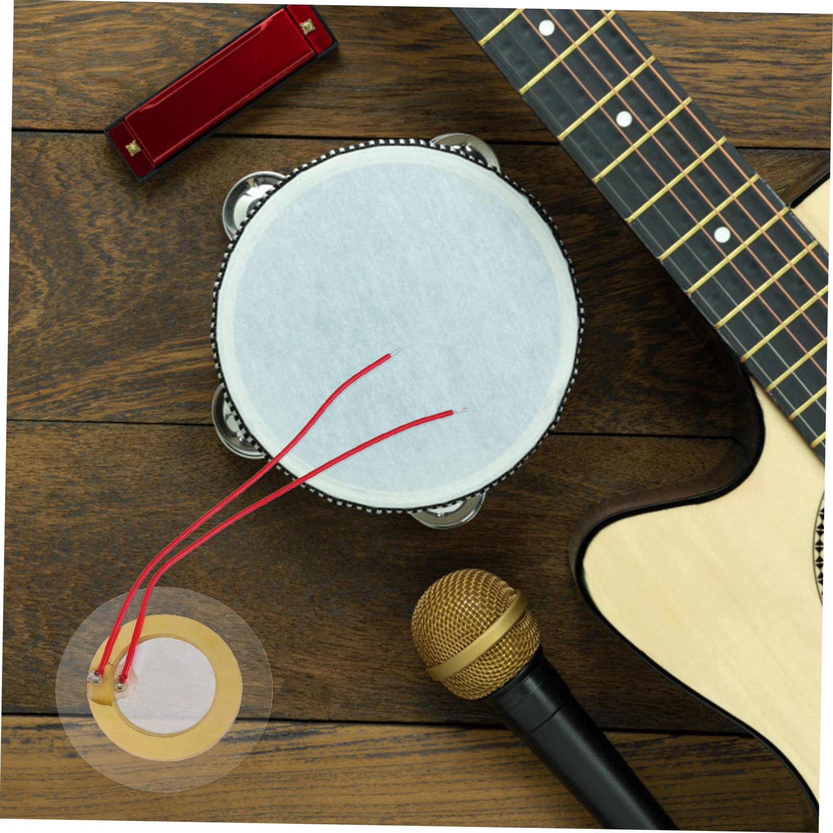 60 Pcs Buzzer Trigger Drum Disc Musical Piezo Sounder Sensor Instrument Piezo Sounder Sensor Drum Piezo Discs Piezo Amplifiers Discs Music Piezo Sounder Sensor