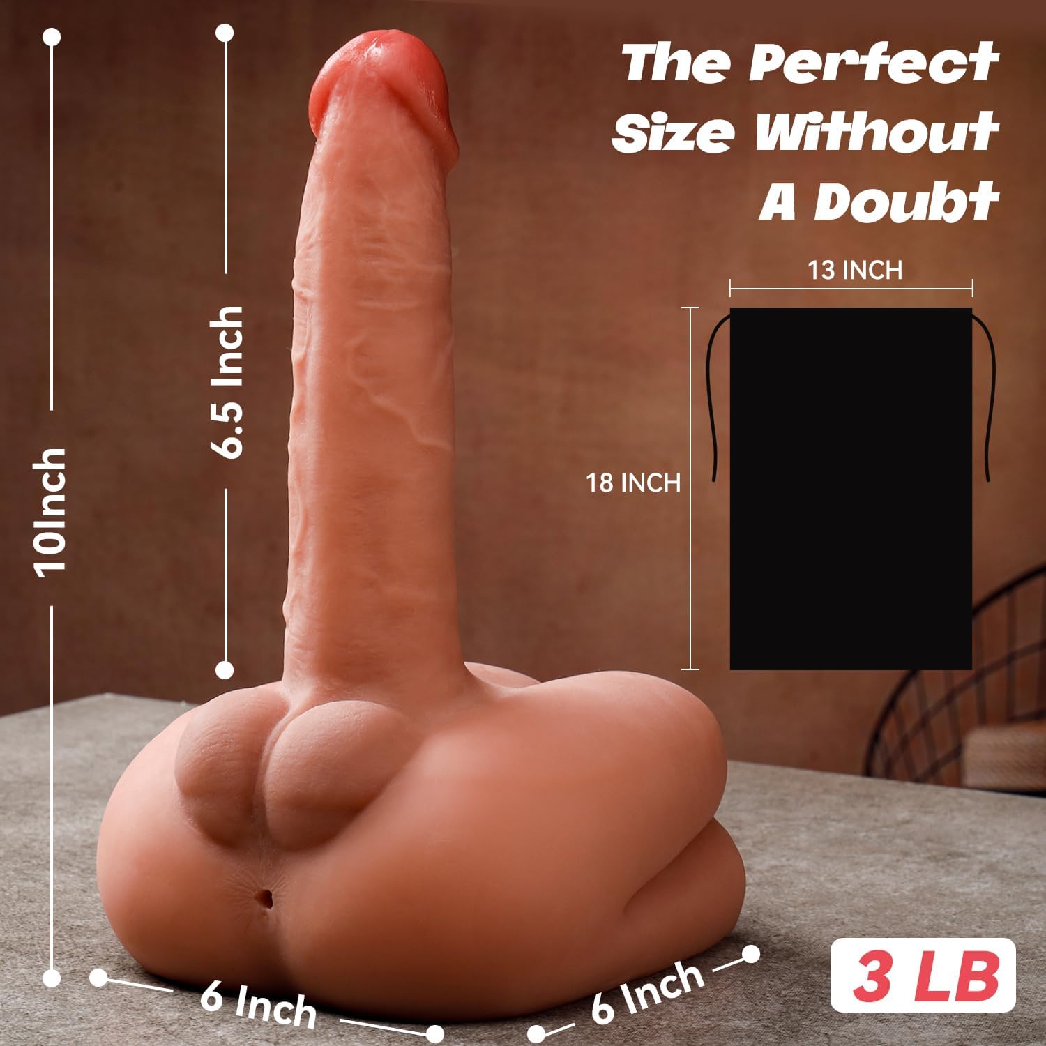 Thrusting Dildo Vibrator Sex Toys - Women Hands-Free Ride Penis Masturbator with 2 in 1 Thrusting & Vibrating 7 Modes, G Spot Stimulator Thick Dildo with Tight Anal Channel Adult Toy for Men