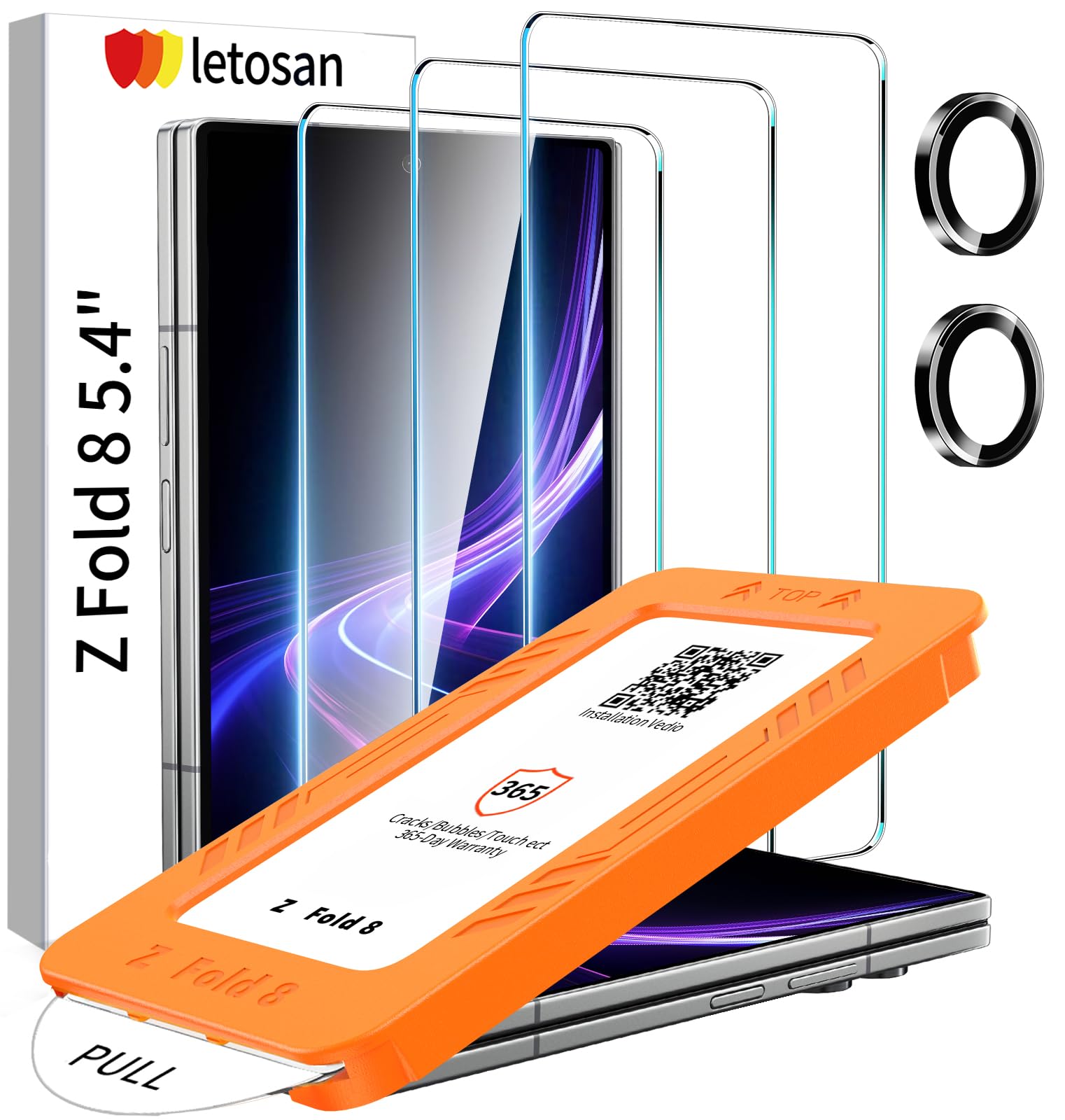 Photo 1 of letosan Screen Protector for Samsung Galaxy Z Fold 8