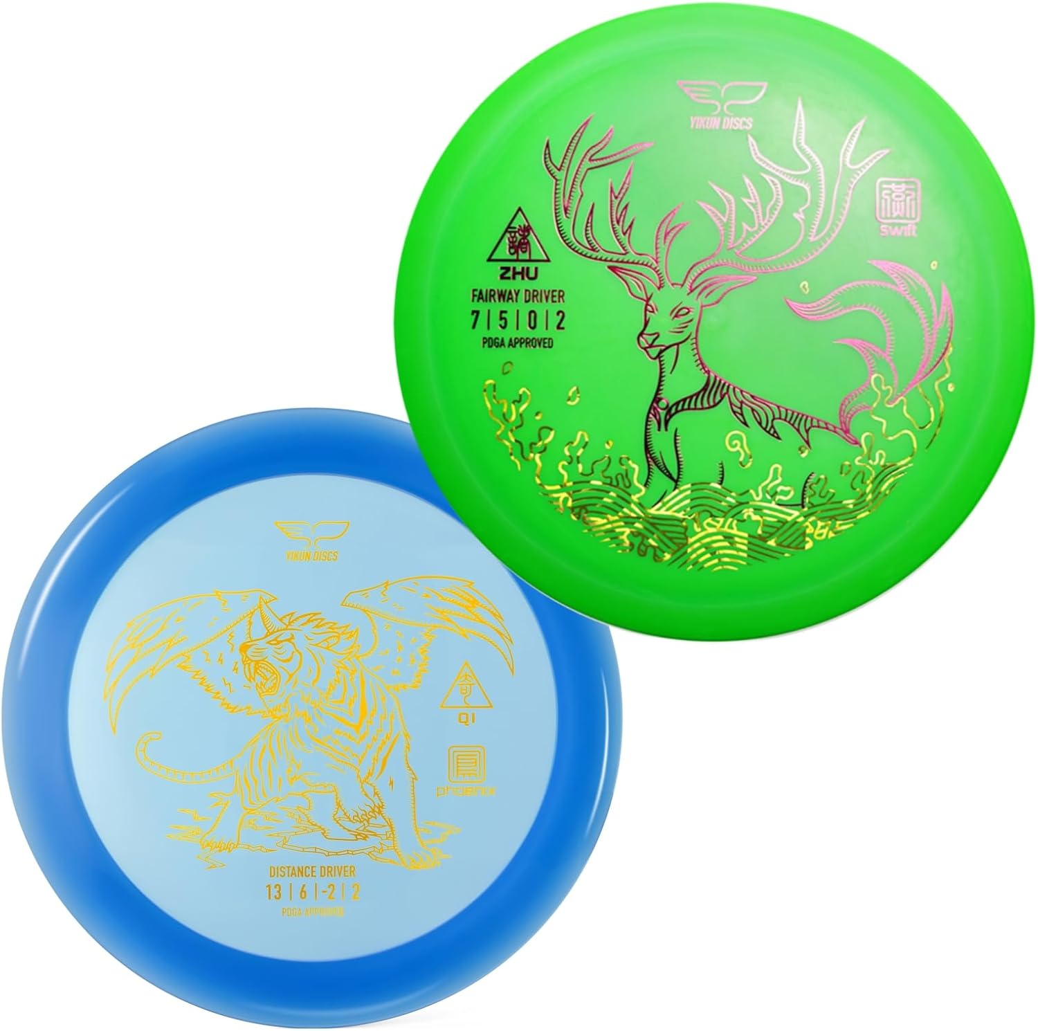 Yikun Professional Disc Golf Floating Driver Zhu and Distance Disc Golf Driver QI