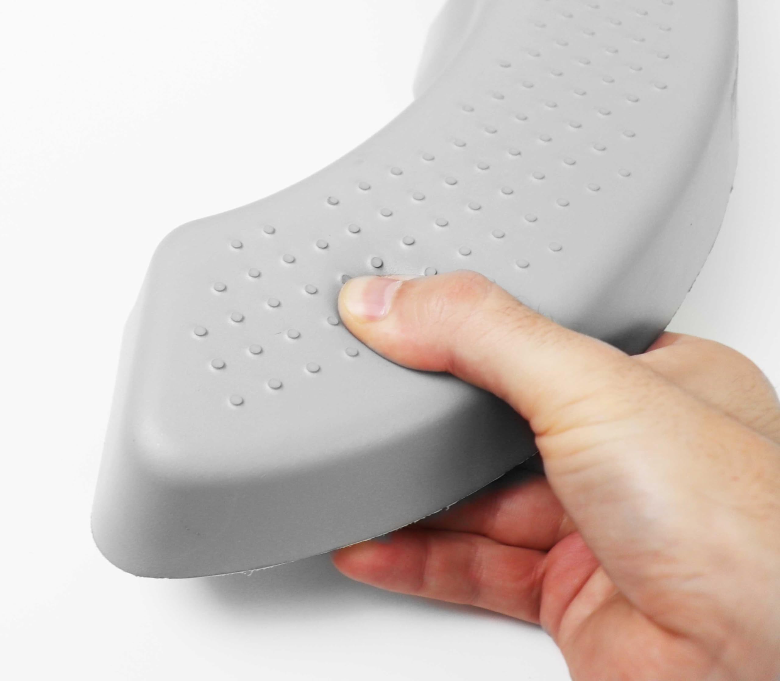 KMINA Rehausseur Toilette Adulte (5 cm Hauteur), Coussin Siège WC Étanche Rembourré pour Personne Âgée ou Handicapé, Brevetée - Fabriqué en Europe