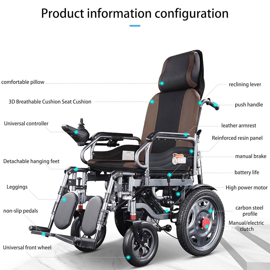 Amazon.co.jp: 大人用電動車椅子-超軽量設計折りたたみ式