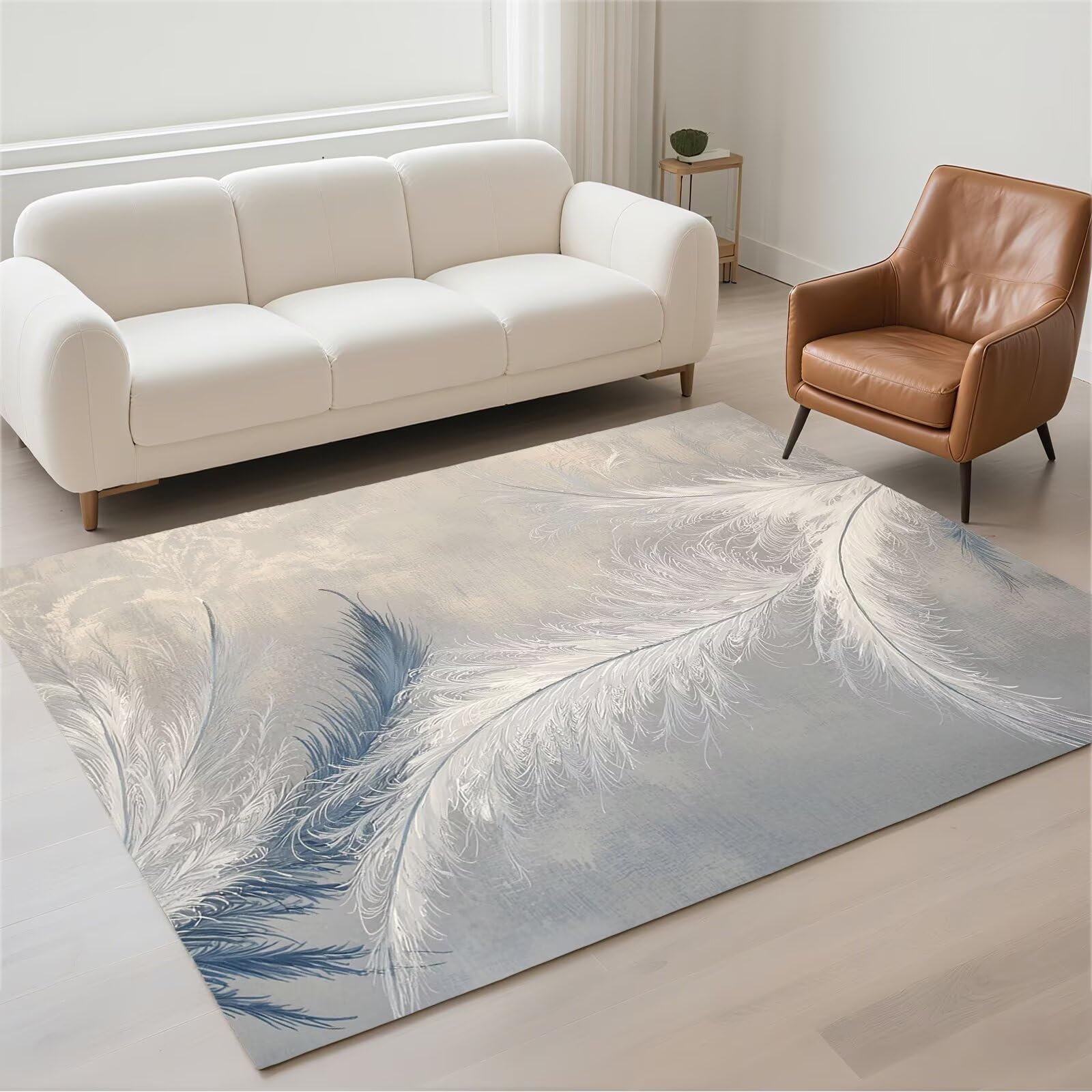 Tapis de chambre adulte moderne, grand tapis de salon lavable et résistant 160x230cm