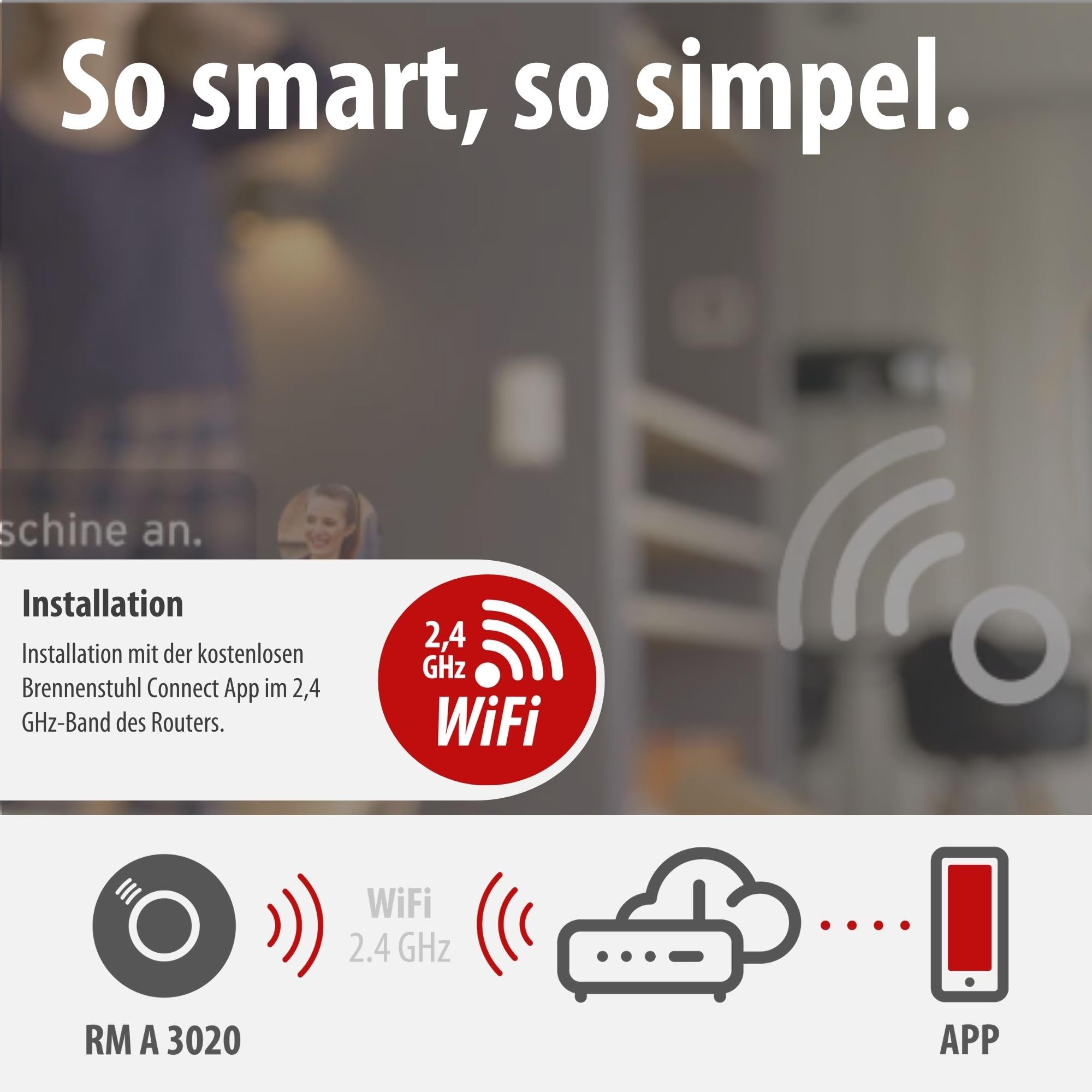 Brennenstuhl Connect WiFi Rauchwarmelder RM A 3020 mit App Benachrichtigung