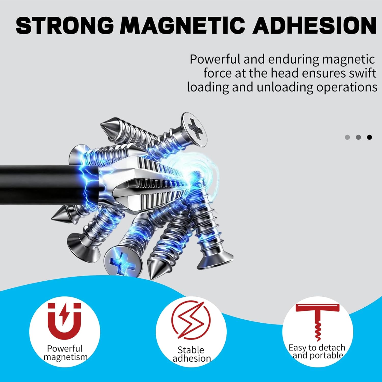 High Magnetic Screwdriver Drill Bit Set-9Pcs With Strong Magnetizer Drill Bit,Anti Slip Anti-Shock Electric Screwdriver ，25 50 65 70 75 90 100 120 150mm.