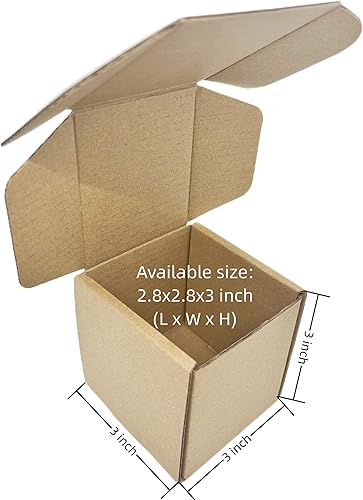 Miniatura 8 de Cajas de cartón pequeñas de 2 x 1.5 x 1 pulgadas, mini caja de correo de doble pared, perfecta para almacenar y enviar, paquete de 20