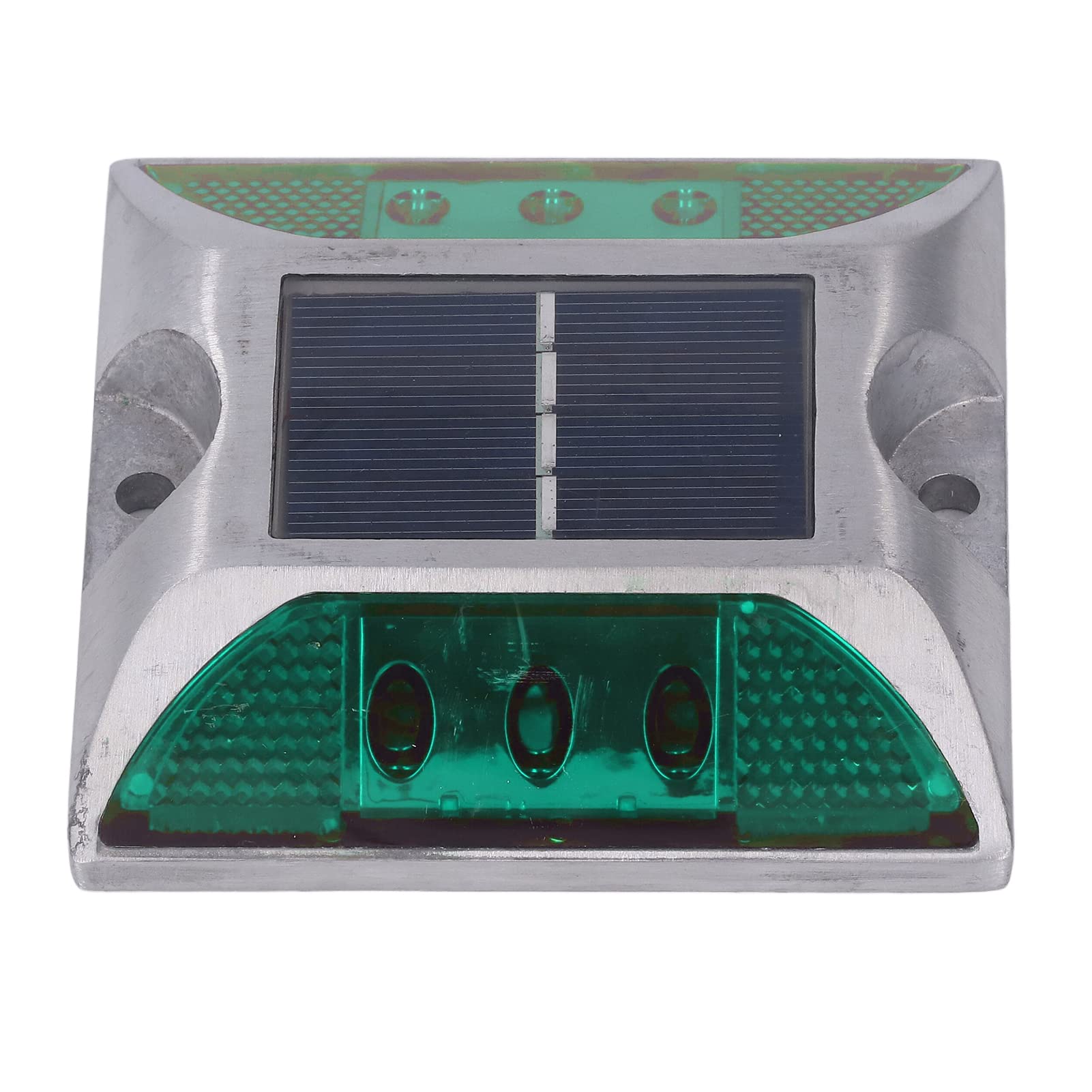 Lampe Solaire de Pont en Alliage d'Aluminium, Goujon de Route Solaire étanche avec Panneau Silicium Monocristallin pour Trottoir