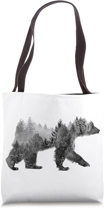 Wilderness Bear Forest Tote Bag