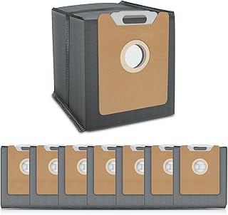 Rebirthcare Pack of 8 Vacuum Cleaner Bags for eufy Clean G35+, G40, G40+ Hybrid+ Robot Vacuum Cleaner Bags, Replacement Bags, Vacuum Cleaner Bags, Filter Bags, Accessory Set, Replacement Parts, 3.2 L