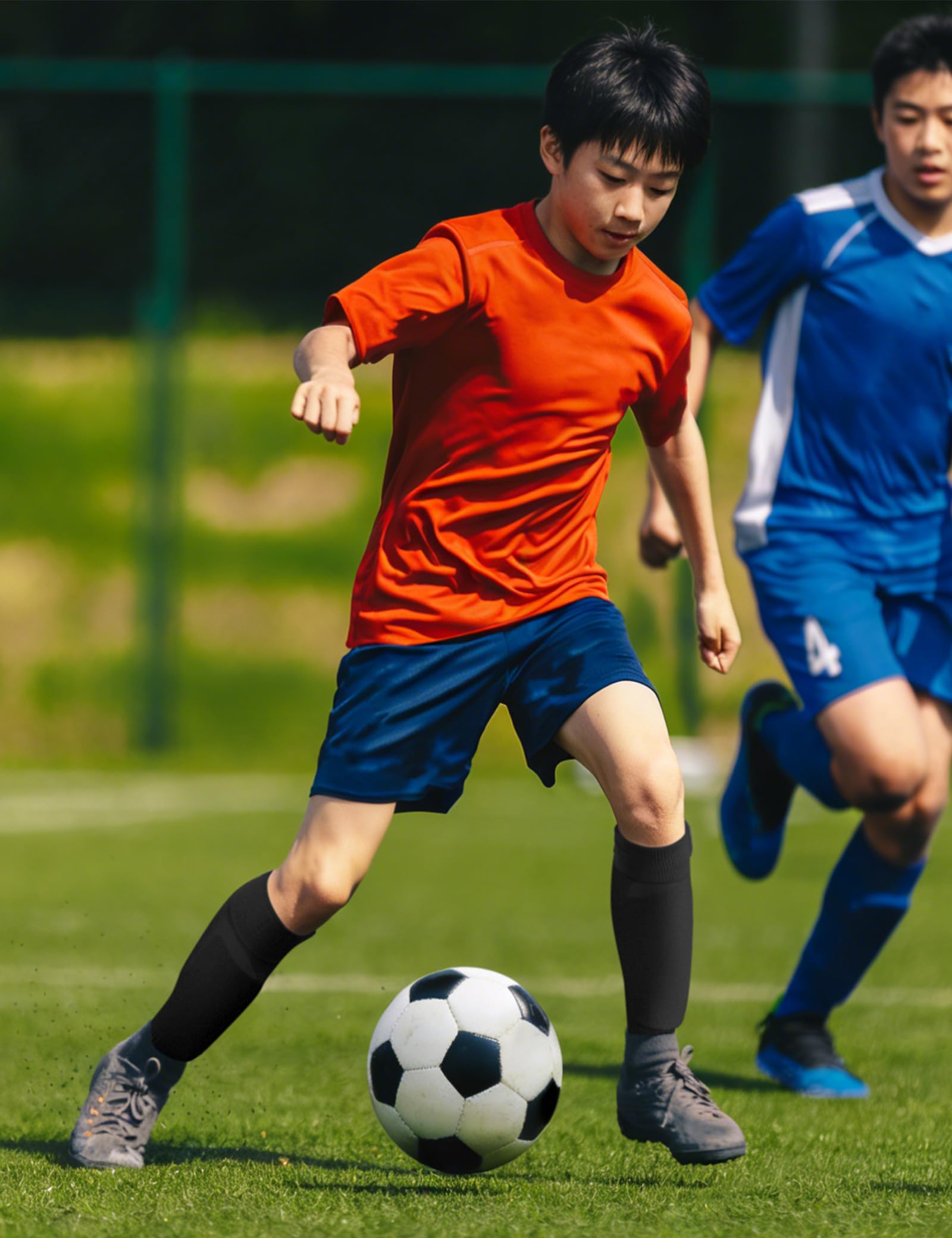 [CLOSEMATE] サッカー ソックス ストッキング メンズ キッズ ジュニア フットサルソックス 2足組 サポート設計 パイル足底 抗菌防臭 吸汗速乾 フットボール 野球 ラグビー