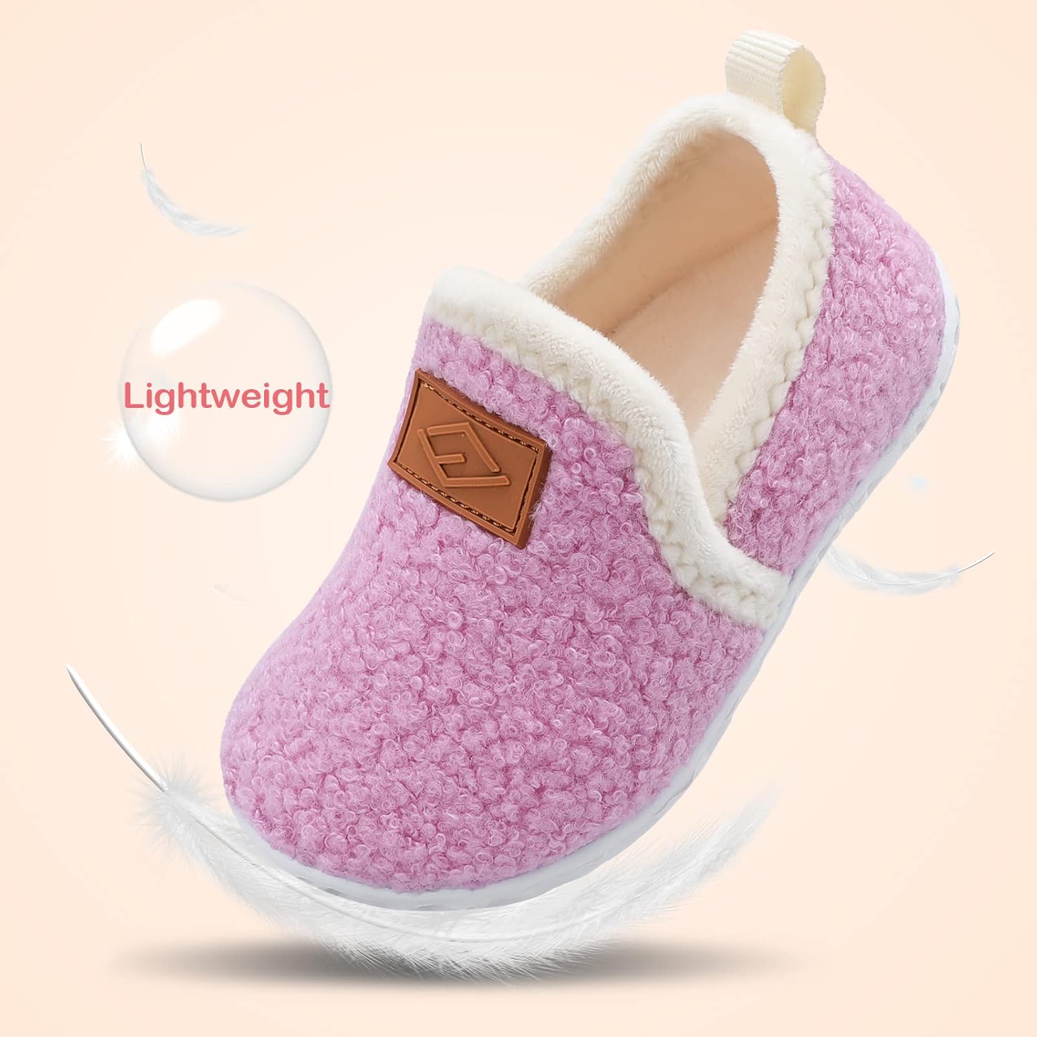 Lefflow Toddler Slippers Boys Girls House Shoes Slip on Baby Sock Shoes Lightweight Outdoor Walking Shoes - Image 3