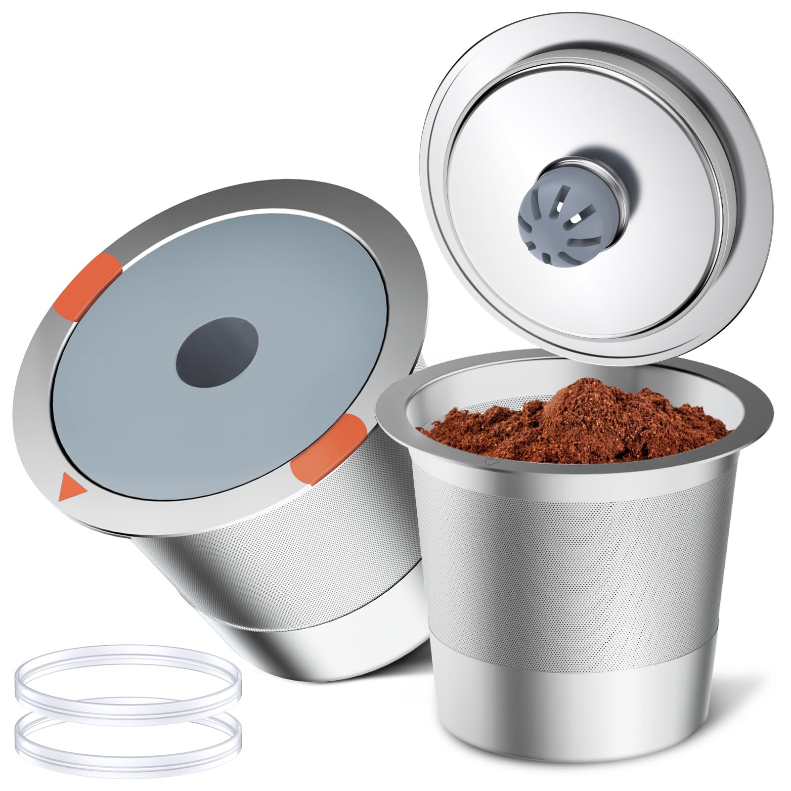 Noalto Reusable K Cups Stainless Steel Coffee Pods