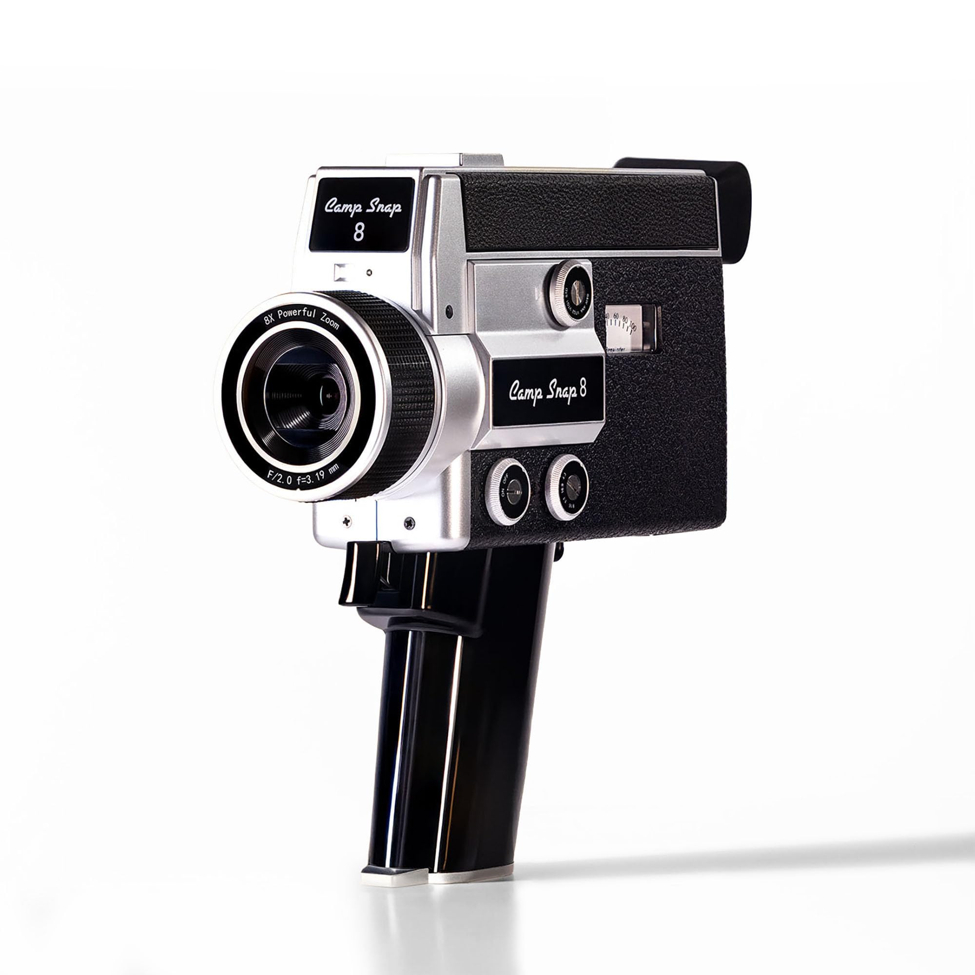Camp Snap CS-​8 Caméscope Numérique – Enregistreur Vidéo 2.7K pour Youtube, Caméra sans Écran, Zoom Numérique 8X, avec 5 Filtres Film Personnalisables, Carte SD Incluse & Batterie Rechargeable USB-​C