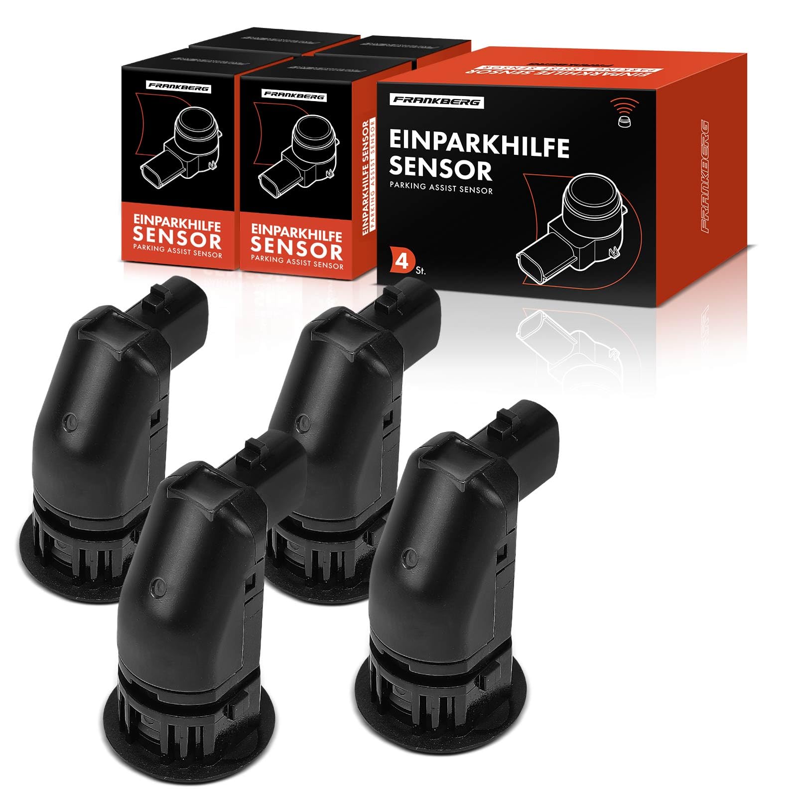 Frankberg 4 sensori di parcheggio anteriori e posteriori 1048474 | Compatibile con: Model S 5YJS