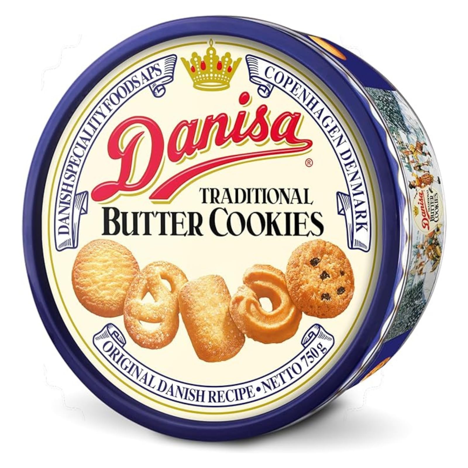 Mayora Danisa Butter Cookies 750g – Authentic Danish Recipe, Premium Tin, Buttery & Crispy Biscuits, Perfect for Tea Time