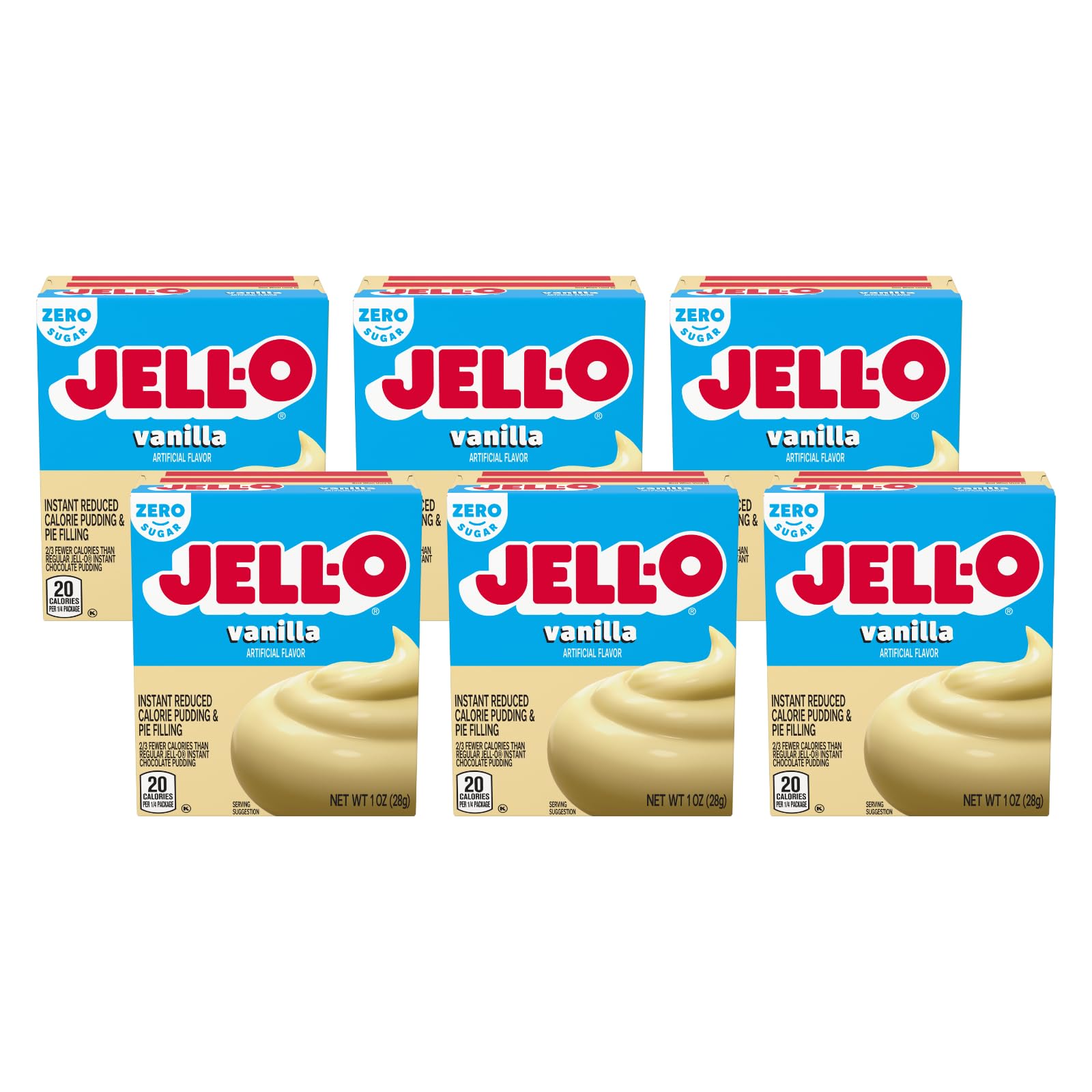 Jell-O Sugar Freefat Free Instant Pudding and Pie Filling, Vanilla, 1Ounce Box 1 Units