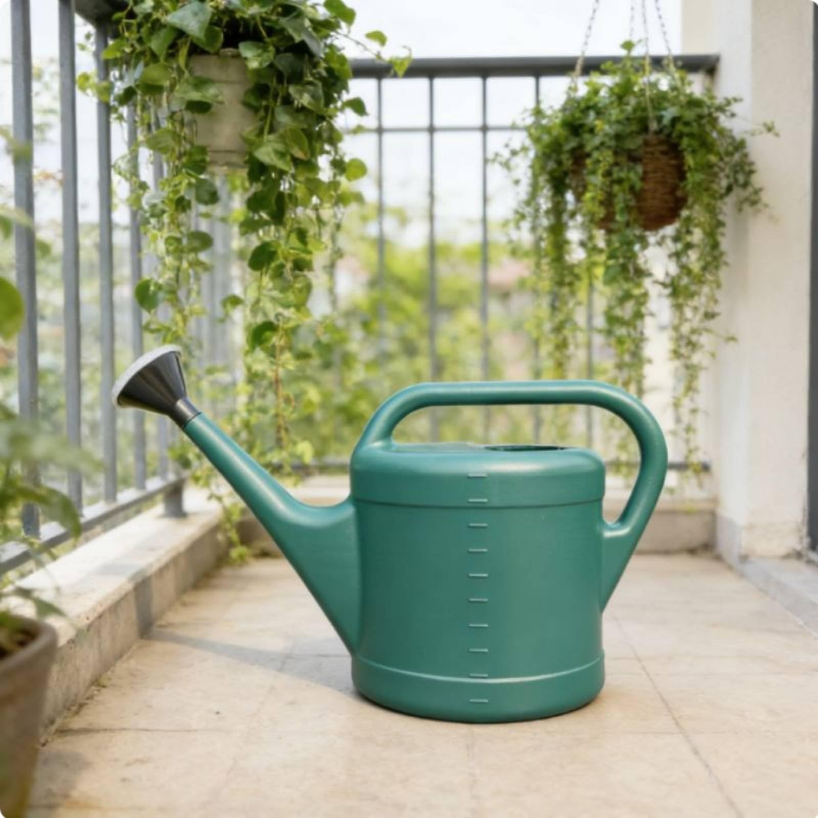 Arrosoir à Bec pour Arrosage Ciblé Tête Échangeable pour Jet et Pluie Grande Ouverture Supérieure Anse Confortable Fabrication Solide Adapté à, 8L