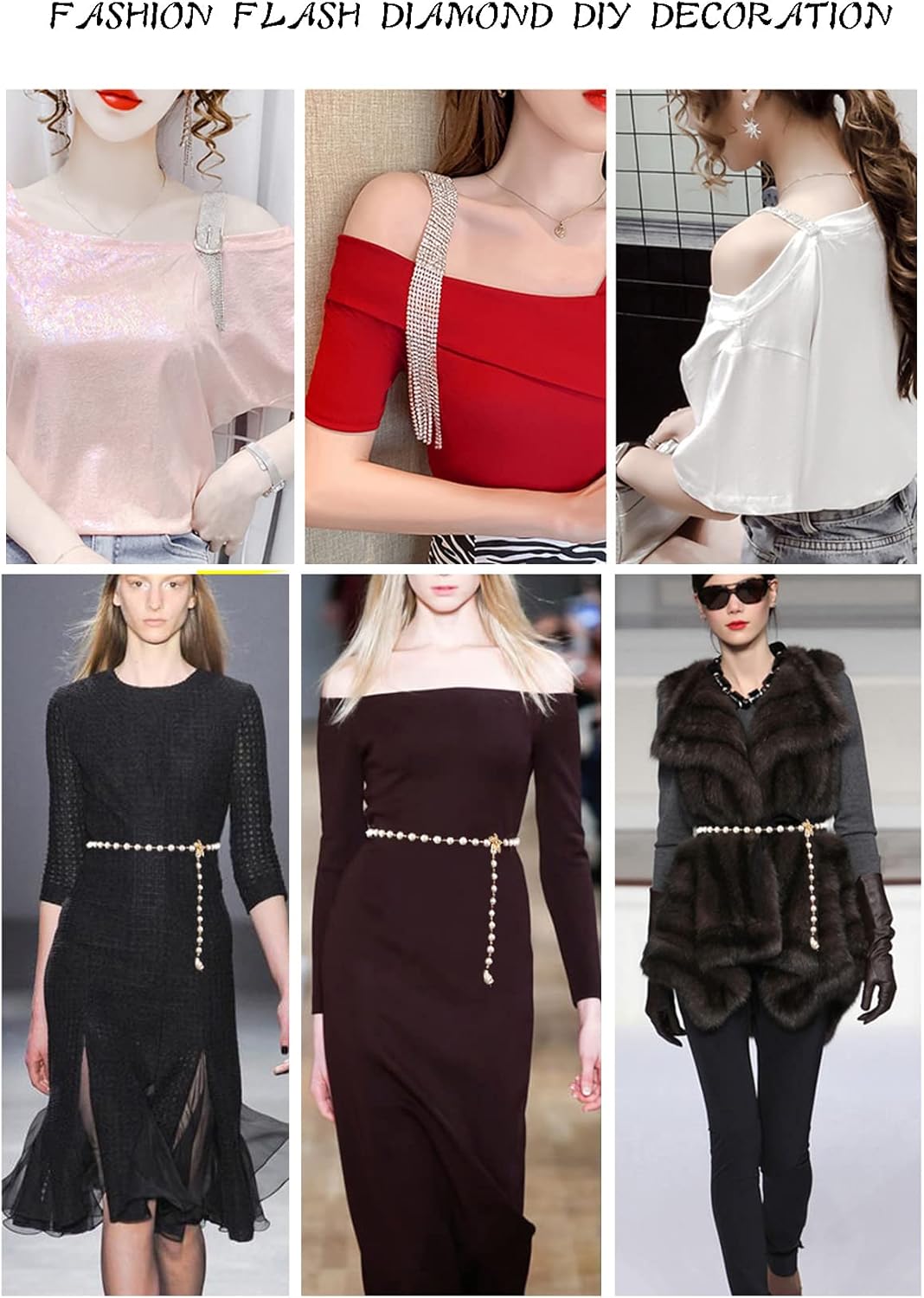 YoungJewl 1 Yards Zircon Crystal Rhinestones Close Chain Rectangle Beaded Trim for Sewing Craft DIY Decoration（5X2.5MM Red）