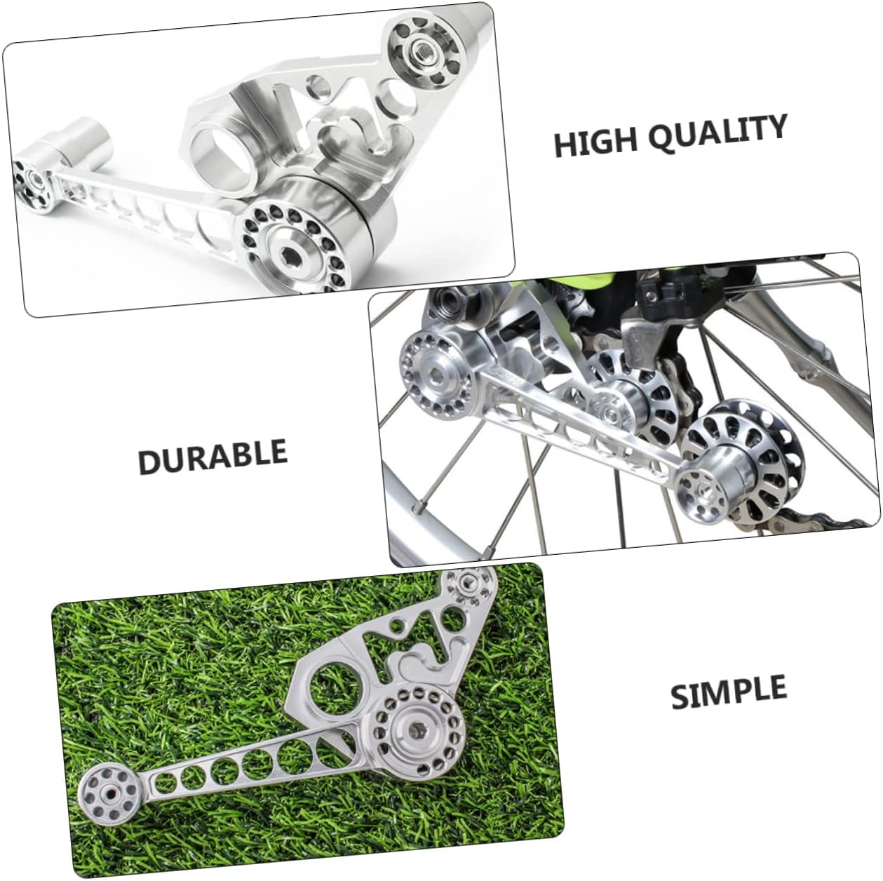 KICHOUSE Aluminum Alloy Bracket Bike Chain Tensioner Guide Chain Tensioner Bike Accessories Lightweight CNC Design