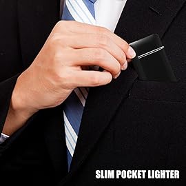 Bbsisgo  and Lighter Set, Double Jet Flame Butane Torch Lighter with Adjustment Flame Tools, Refillable Windproof Gas Lighter. Gifts for Men. Black(Sold Without Gas)