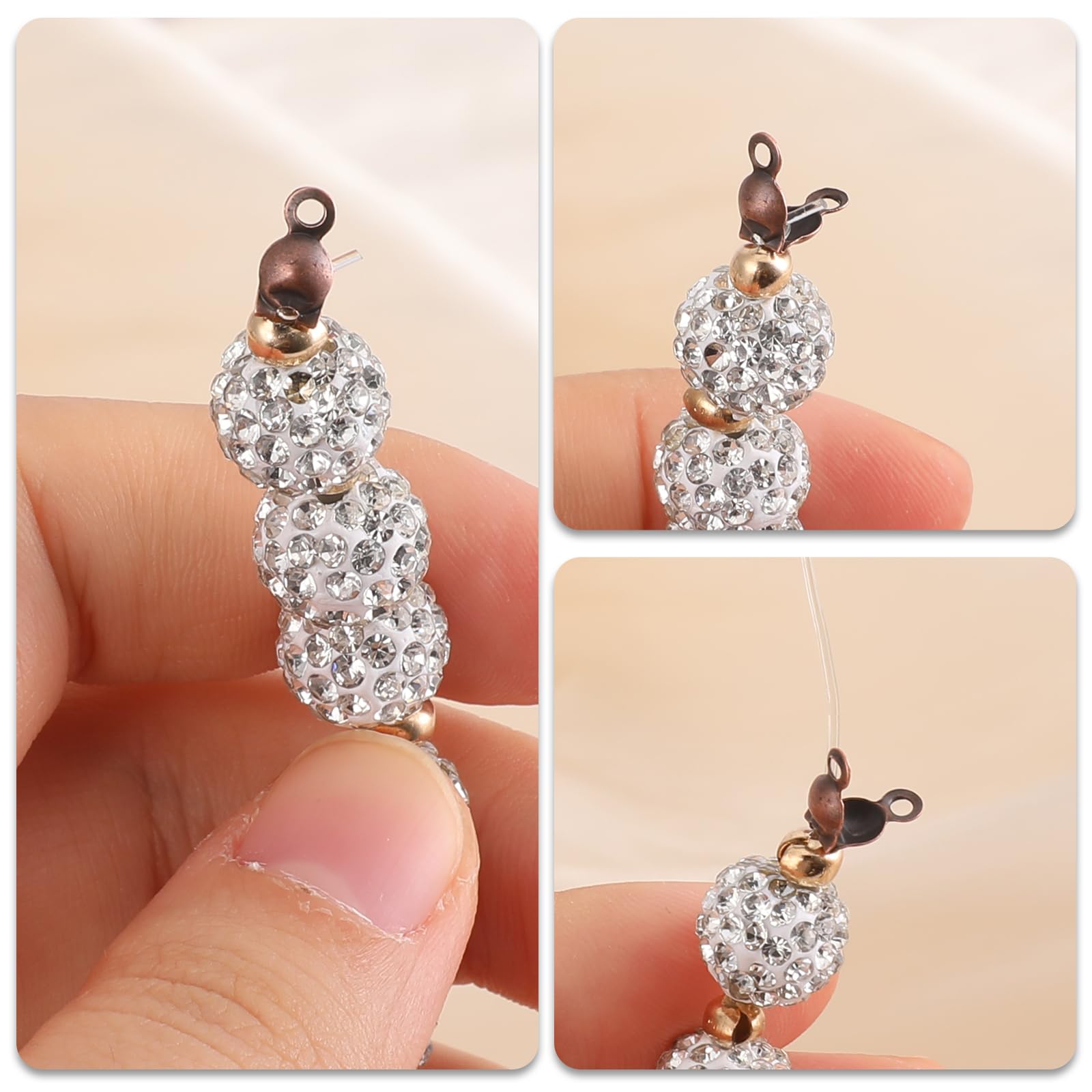 200 Stück Offene Perlenspitzen Aus Eisen, Gold – Knotenabdeckungen Mit 3.8 Mm Loch, Für Schmuckherstellung (9x4 Mm)