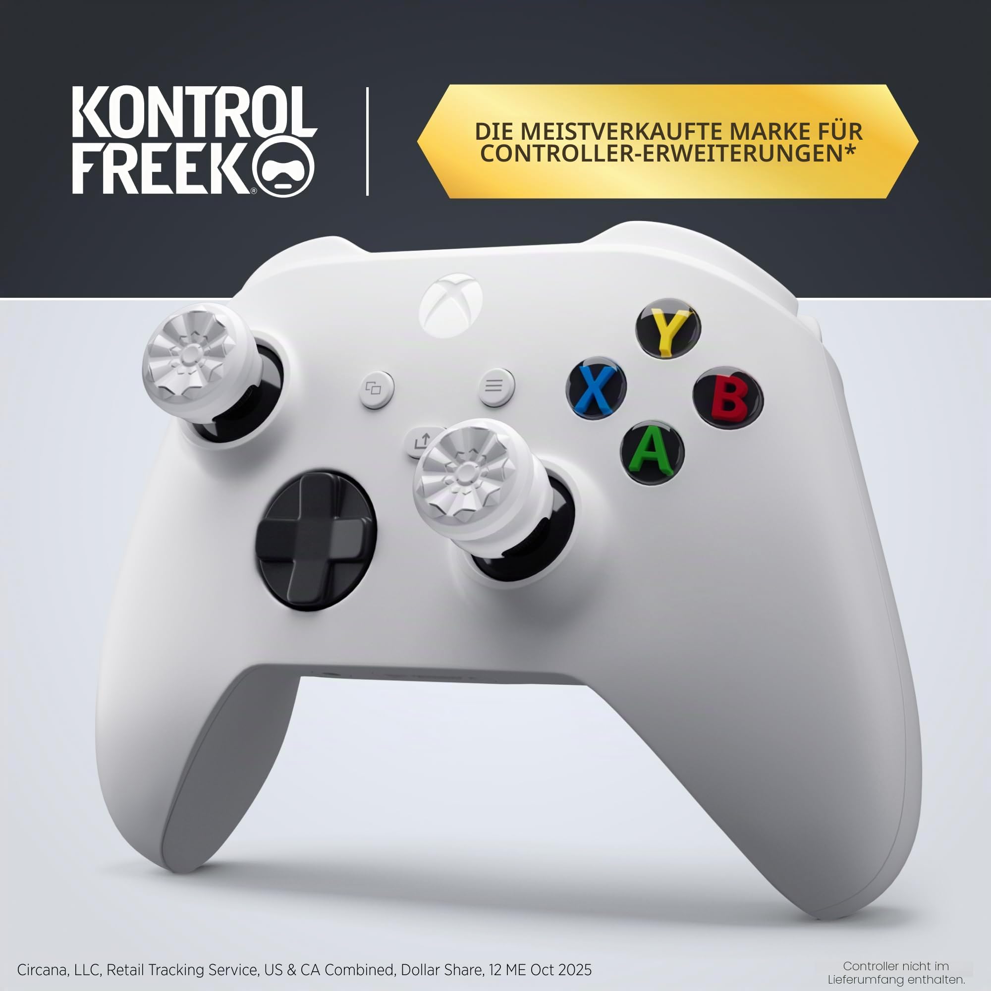 KontrolFreek FPS Freek Galaxy Weiß für Xbox One und Xbox Series X Controller | Performance Thumbsticks | 1 x Hoch, 1 x Mittel | Weiß