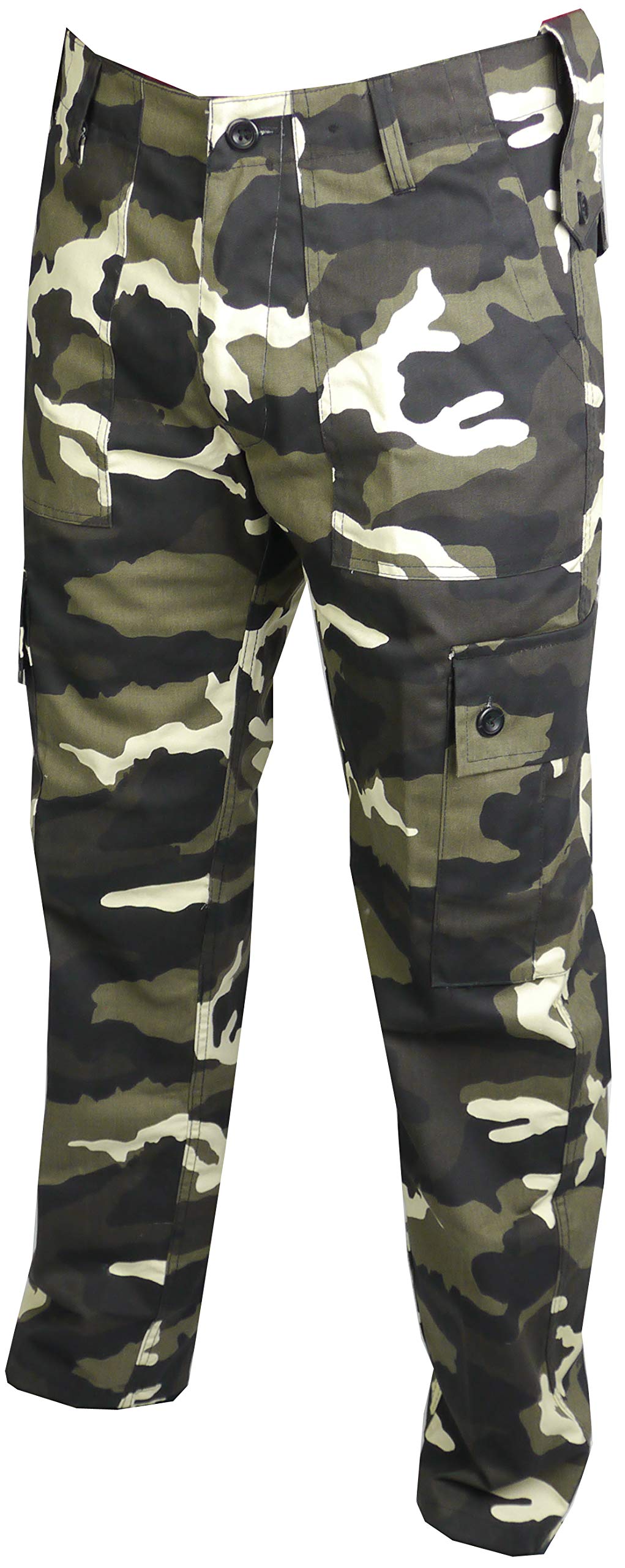 Savage Island Men's Combat Cargo Military Trousers, Dark Green Camo, 32W / 32L