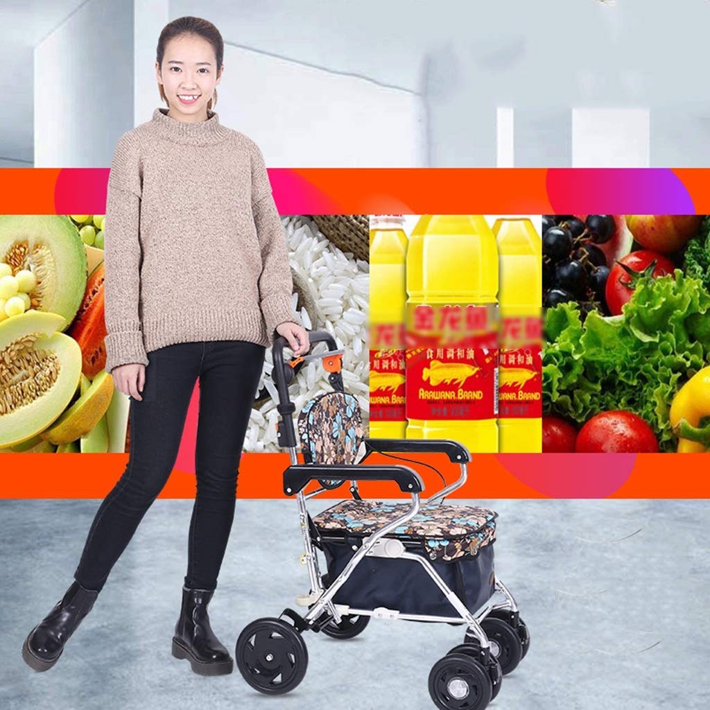Rollators Chodziki dla seniorów Chodzik z siedziskiem Aluminiowy wózek na zakupy Chodzik Stary wózek na zakupy Składany wózek na zakupy Interesting