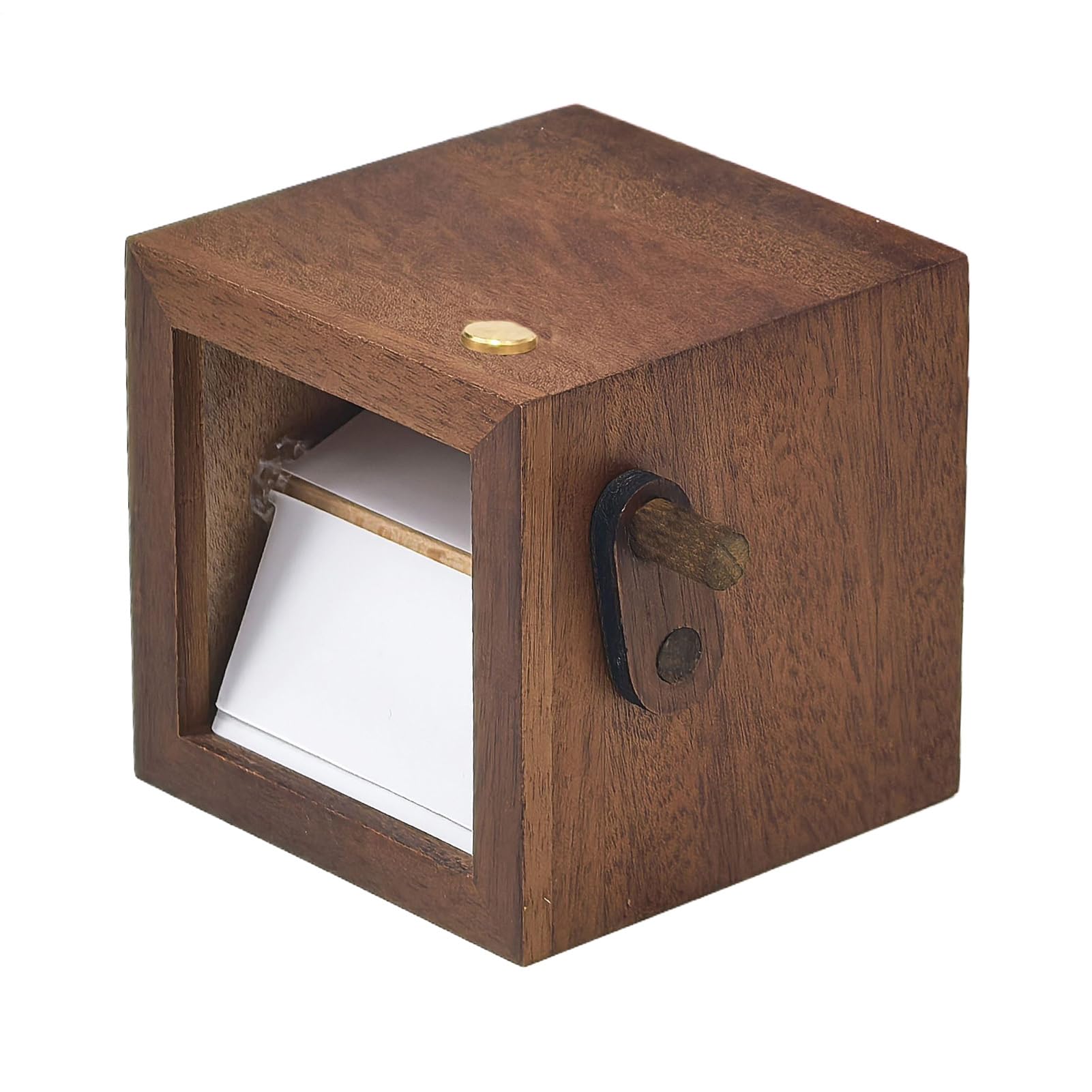 Caja expositora de recuerdos fotográficos de madera